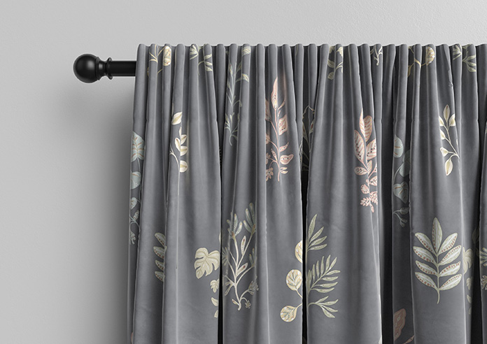 Botanical Velvet, Multi - Made to Measure Curtains - Image 10